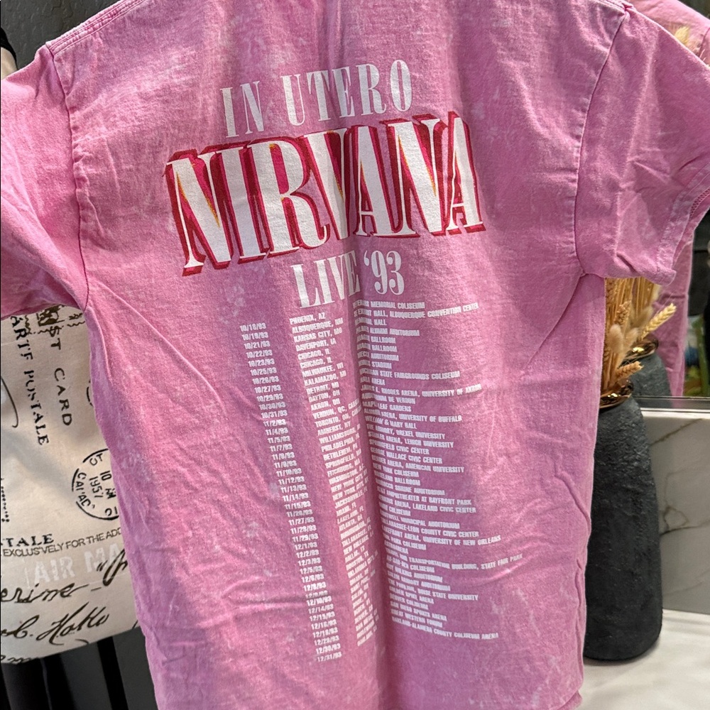 3 pack Nirvana Graphic Distressed T-Shirt MED - Picture 4 of 7